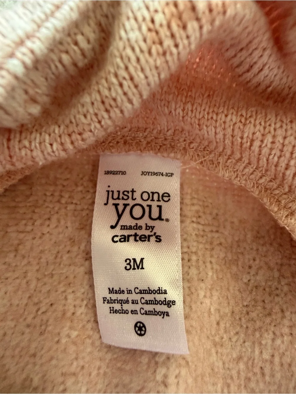 Carters Pink Fleece Overalls‎ 3M Heart Pocket Baby Romper Cozy Outfit